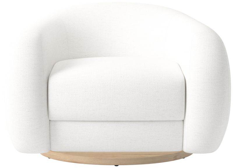 Laszlo Swivel Chair Curious Linen by Ross Cassidy - image 0 of 7