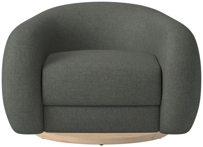 Laszlo Swivel Chair Taylor Charcoal by Ross Cassidy - image 0 of 7