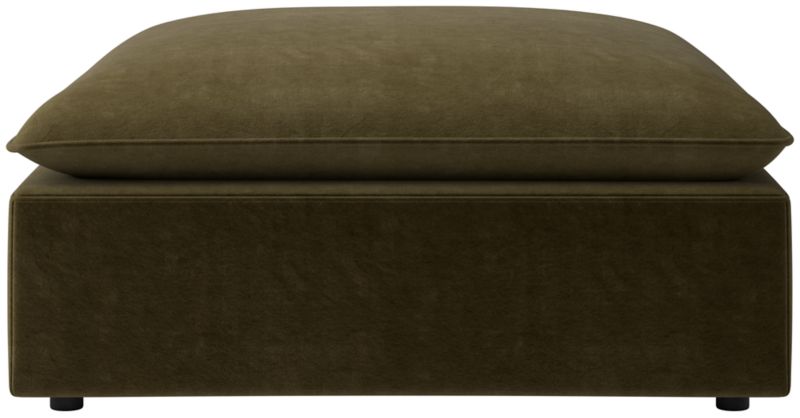 Viewing product image Lumis Snow White Performance Fabric Deep Depth Ottoman - image 1 of 6