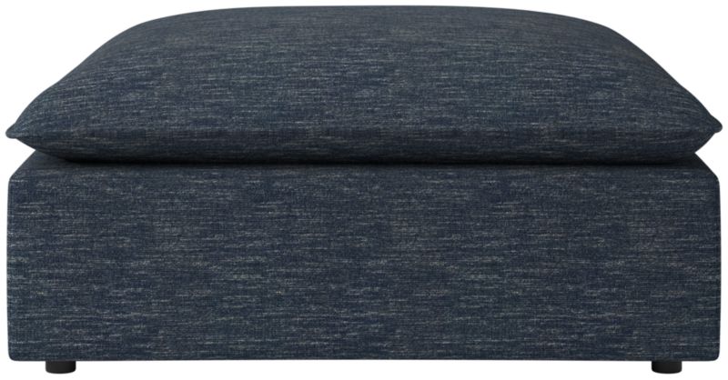 Viewing product image Lumis Snow White Performance Fabric Deep Depth Ottoman - image 1 of 6