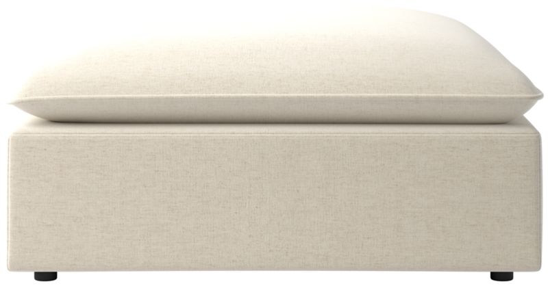 Viewing product image Lumis Snow White Performance Fabric Deep Depth Ottoman - image 1 of 6