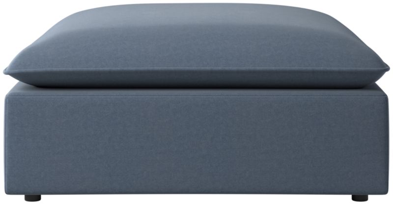 Viewing product image Lumis Snow White Performance Fabric Deep Depth Ottoman - image 1 of 6