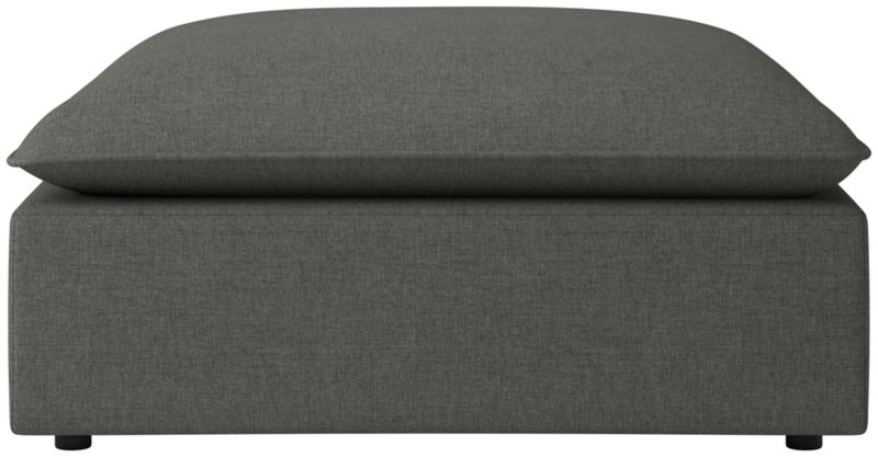 Viewing product image Lumis Snow White Performance Fabric Deep Depth Ottoman - image 1 of 6