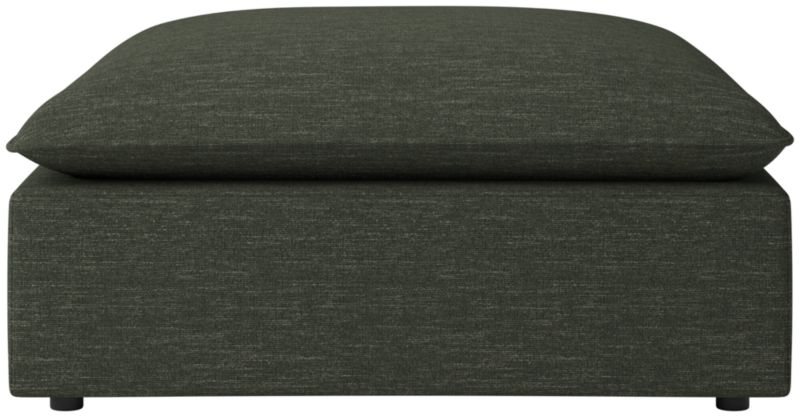 Viewing product image Lumis Snow White Performance Fabric Deep Depth Ottoman - image 1 of 6