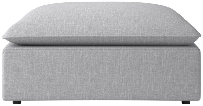 Viewing product image Lumis Snow White Performance Fabric Deep Depth Ottoman - image 1 of 6