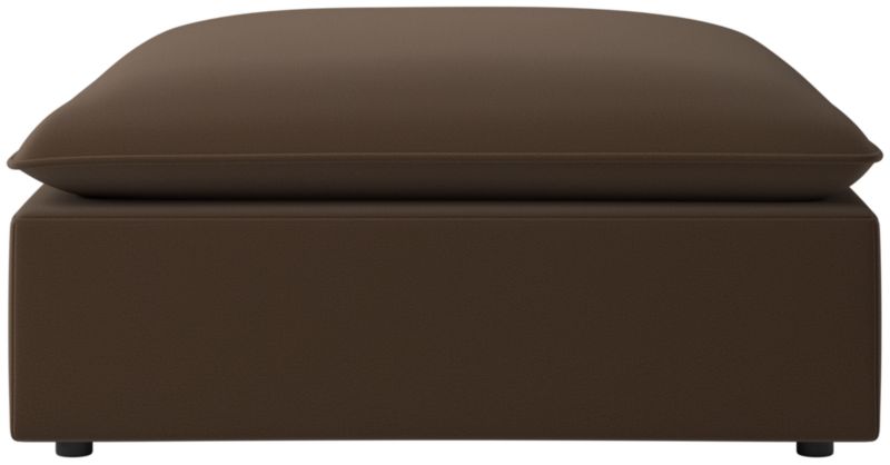 Viewing product image Lumis Snow White Performance Fabric Deep Depth Ottoman - image 1 of 6