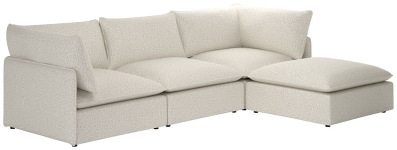 Lumis 4-Piece Modular Deep Depth Sectional Sofa - image 0 of 8