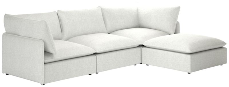 Lumis 4-Piece Modular Deep Depth Sectional Sofa - image 0 of 8