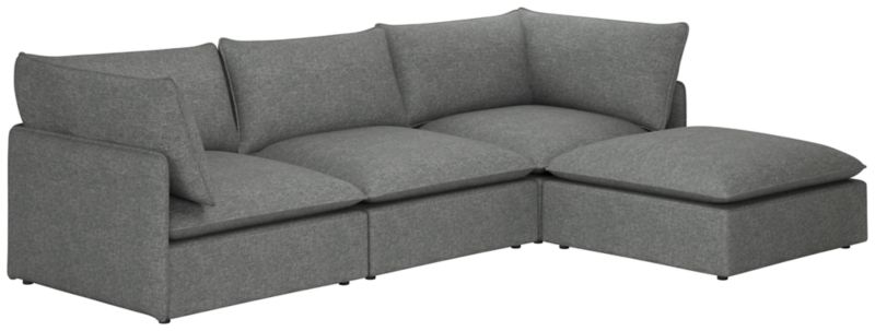 Lumis 4-Piece Modular Deep Depth Sectional Sofa - image 0 of 8