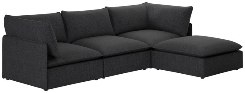 Lumis 4-Piece Modular Deep Depth Sectional Sofa - image 0 of 8