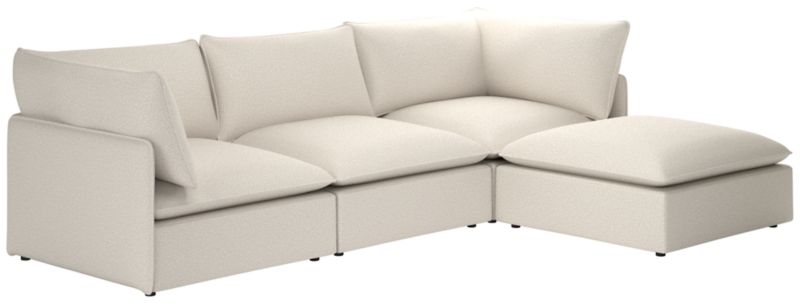 Lumis 4-Piece Modular Deep Depth Sectional Sofa - image 0 of 8