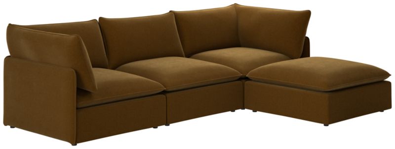 Lumis 4-Piece Modular Deep Depth Sectional Sofa - image 0 of 8