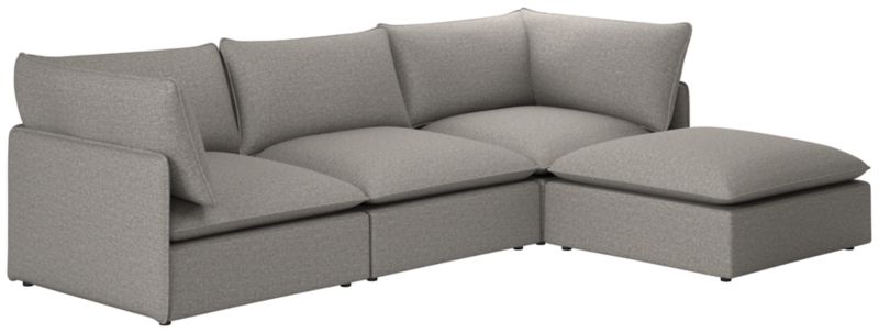 Lumis 4-Piece Modular Deep Depth Sectional Sofa - image 0 of 8