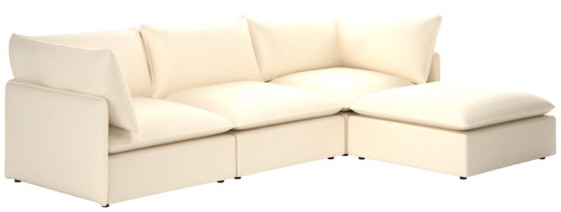 Lumis 4-Piece Modular Deep Depth Sectional Sofa - image 0 of 8