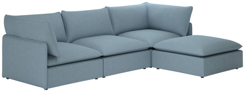 Lumis 4-Piece Modular Deep Depth Sectional Sofa - image 0 of 8