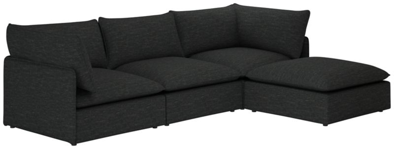 Lumis 4-Piece Modular Deep Depth Sectional Sofa - image 0 of 7