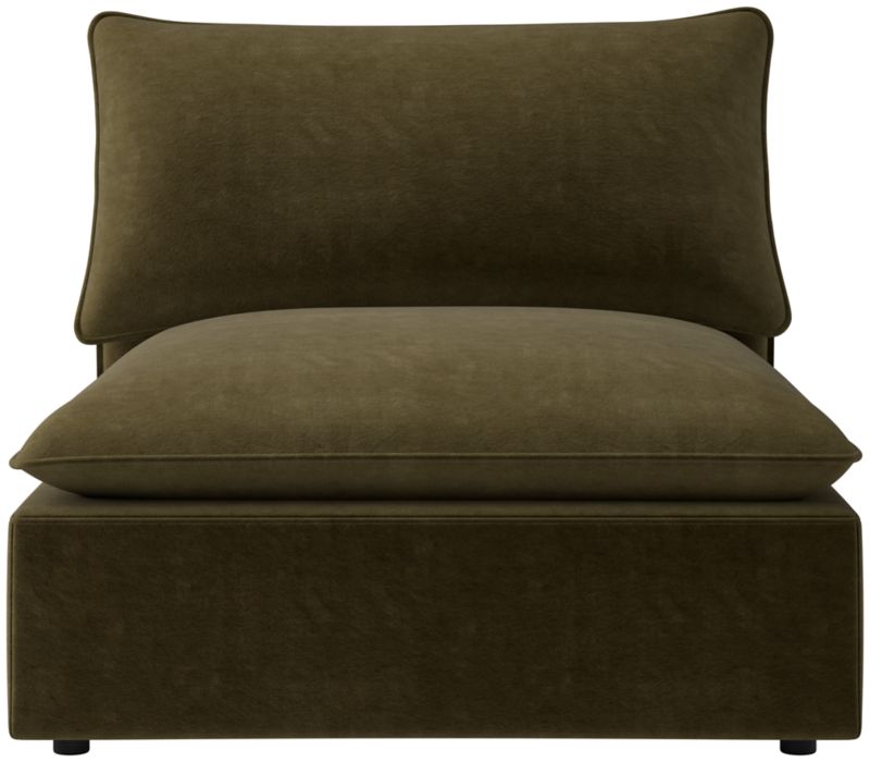 Viewing product image Lumis Snow White Performance Fabric Deep Depth Armless Chair - image 1 of 12