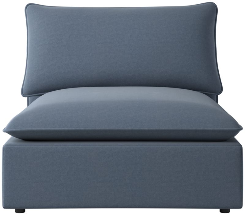 Viewing product image Lumis Snow White Performance Fabric Deep Depth Armless Chair - image 1 of 12