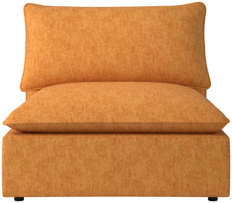 Viewing product image Lumis Snow White Performance Fabric Deep Depth Armless Chair - image 1 of 12