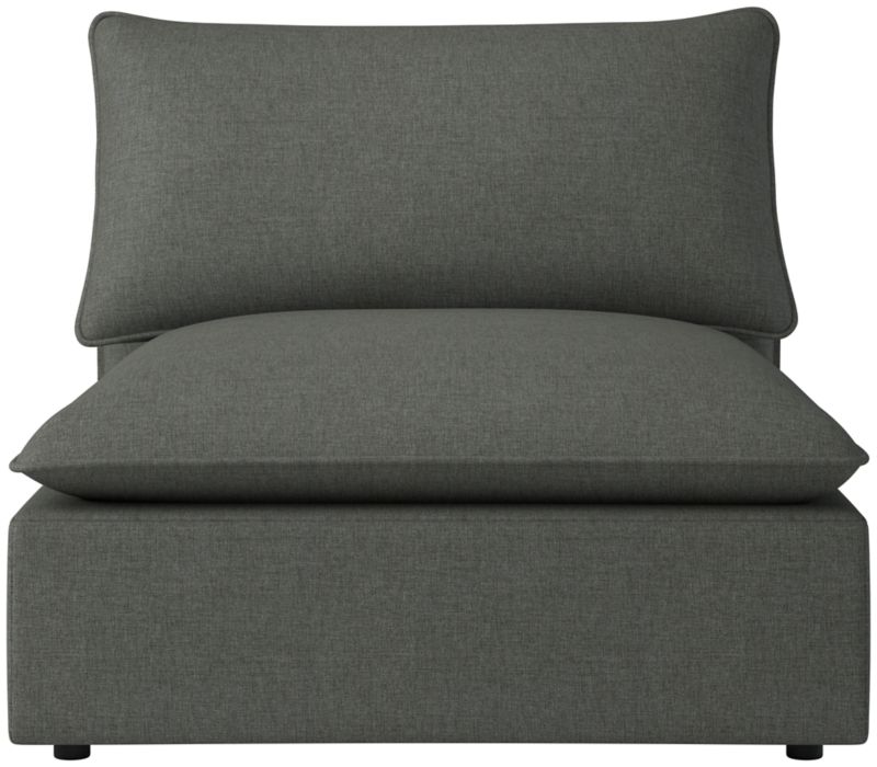 Viewing product image Lumis Snow White Performance Fabric Deep Depth Armless Chair - image 1 of 12