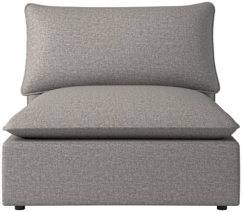 Viewing product image Lumis Snow White Performance Fabric Deep Depth Armless Chair - image 1 of 12