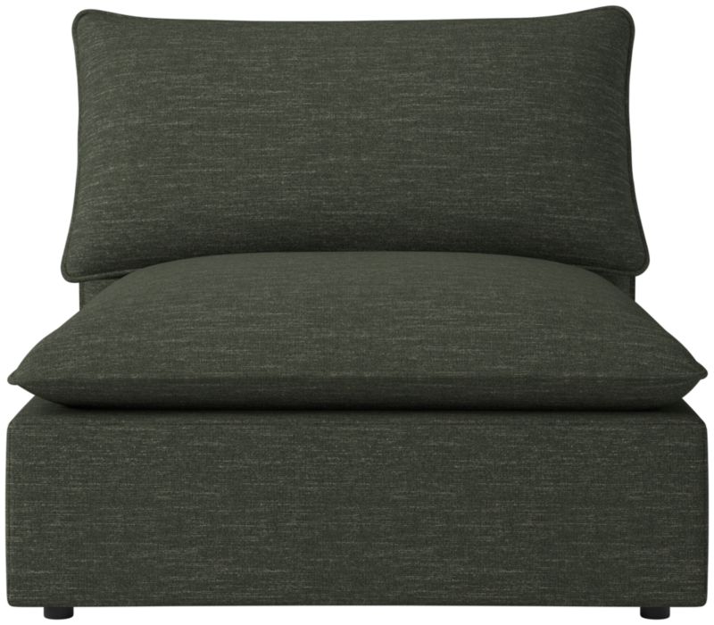 Viewing product image Lumis Snow White Performance Fabric Deep Depth Armless Chair - image 1 of 12