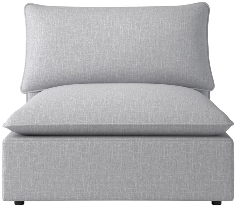 Viewing product image Lumis Snow White Performance Fabric Deep Depth Armless Chair - image 1 of 12