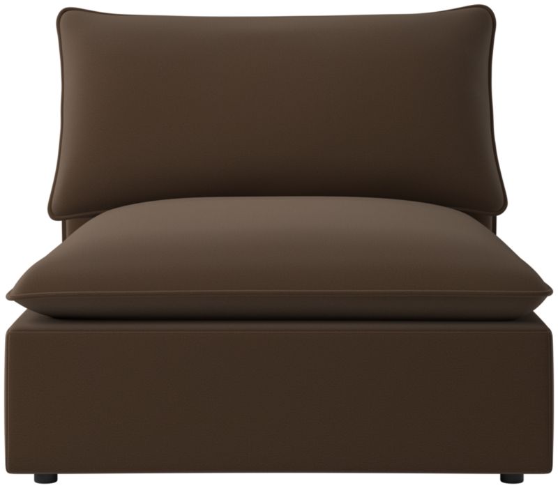 Viewing product image Lumis Snow White Performance Fabric Deep Depth Armless Chair - image 1 of 12