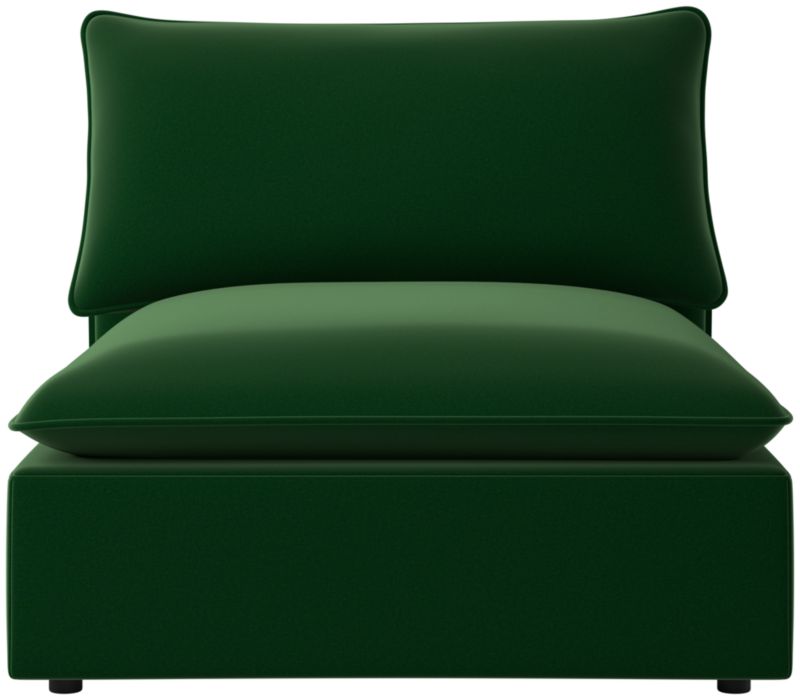 Viewing product image Lumis Snow White Performance Fabric Deep Depth Armless Chair - image 1 of 12