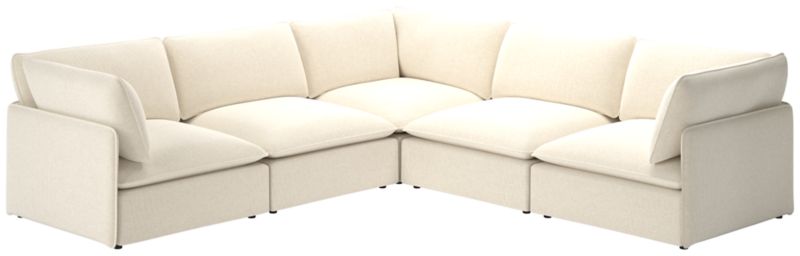 Lumis 5-Piece Modular L-Shaped Deep Depth Sectional Sofa - image 0 of 8