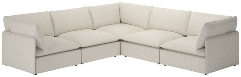 Lumis 5-Piece Modular L-Shaped Deep Depth Sectional Sofa - image 0 of 8