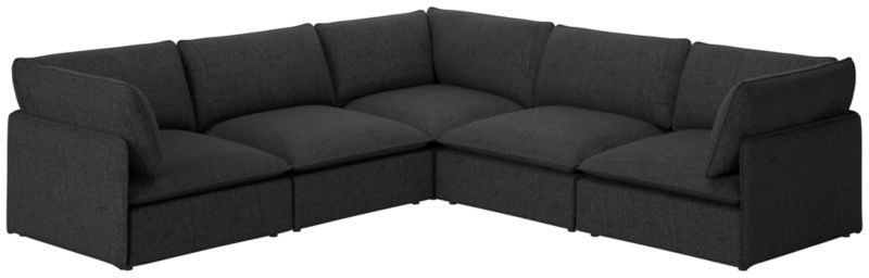 Lumis 5-Piece Modular L-Shaped Deep Depth Sectional Sofa - image 0 of 8