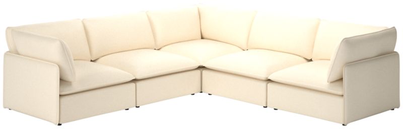 Lumis 5-Piece Modular L-Shaped Deep Depth Sectional Sofa - image 0 of 8