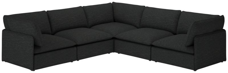 Lumis 5-Piece Modular L-Shaped Deep Depth Sectional Sofa - image 0 of 8