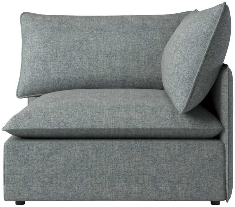 Viewing product image Lumis Snow White Performance Fabric Deep Depth Corner Chair - image 1 of 12