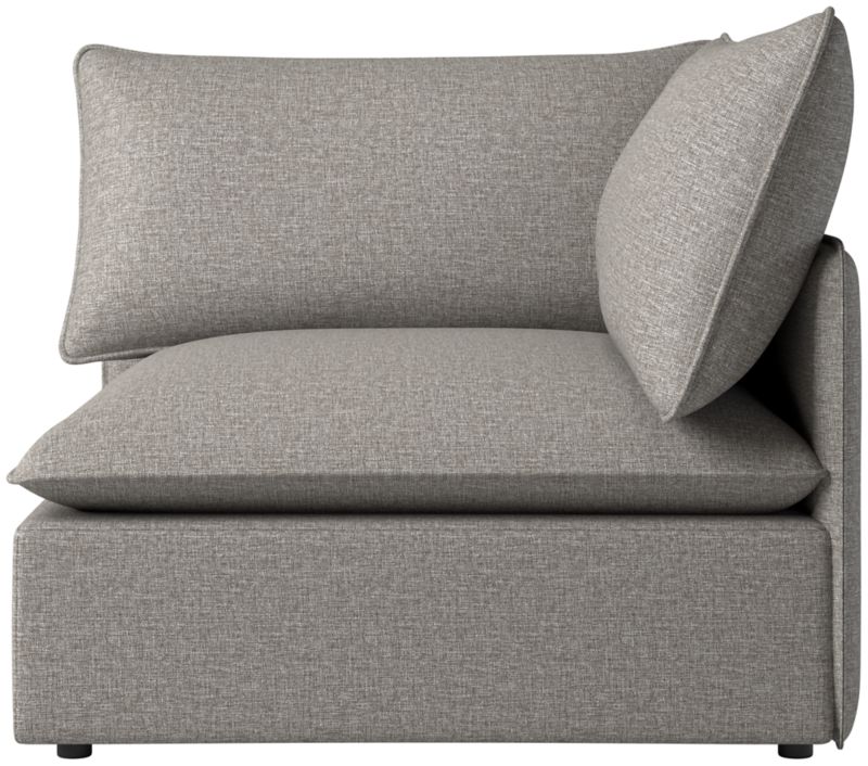 Viewing product image Lumis Snow White Performance Fabric Deep Depth Corner Chair - image 1 of 12