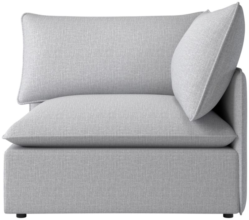 Viewing product image Lumis Snow White Performance Fabric Deep Depth Corner Chair - image 1 of 12