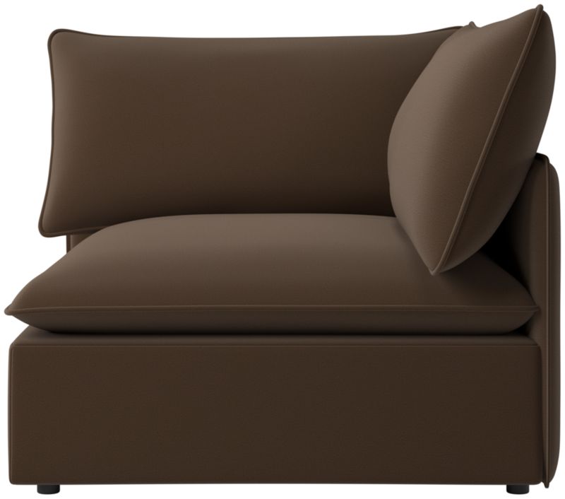 Viewing product image Lumis Snow White Performance Fabric Deep Depth Corner Chair - image 1 of 12