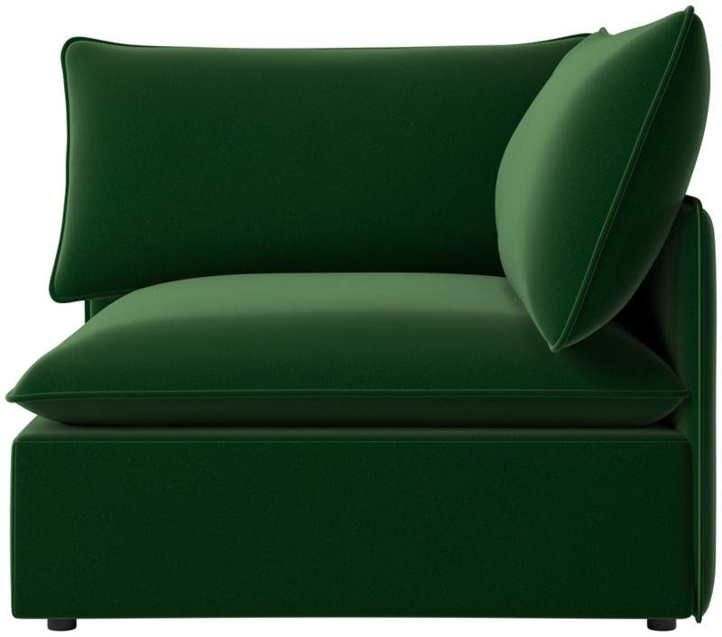Viewing product image Lumis Snow White Performance Fabric Deep Depth Corner Chair - image 1 of 12
