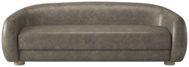 Laszlo Leather Apartment Sofa Bello Grey by Ross Cassidy - image 0 of 3