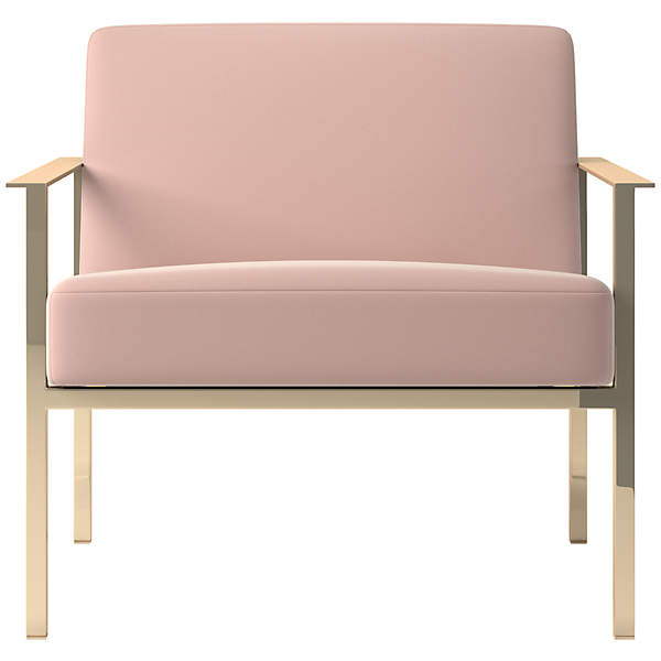 Cb2 discount pink chair