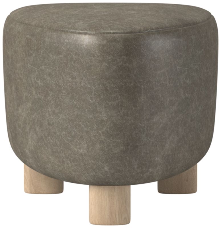 Bozzi Leather Ottoman Bello Grey by Ross Cassidy - image 0 of 3