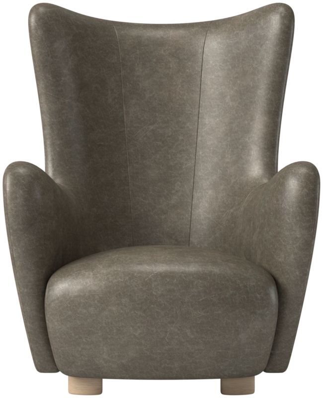 Bozzi Leather Chair Bello Grey by Ross Cassidy - image 0 of 3