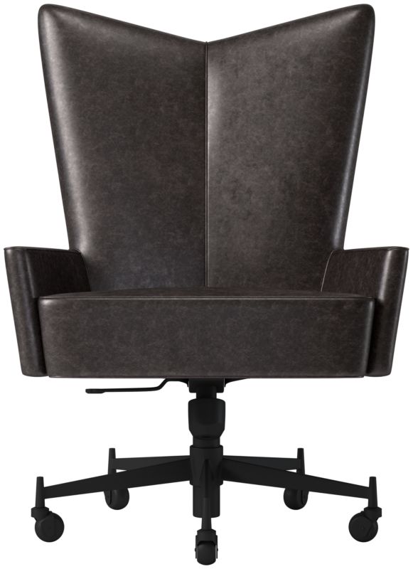 Bowtie Leather Office Chair Model 3002 Bello Black - image 0 of 8