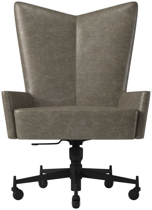 Bowtie Leather Office Chair Model 3002 Bello Grey - image 0 of 8