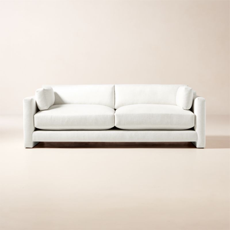 Cb2 white deals couch