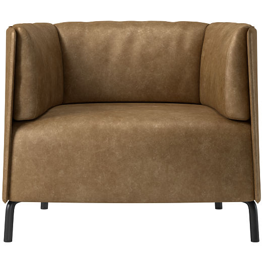 Clarendon Leather Accent Chair Bello Saddle