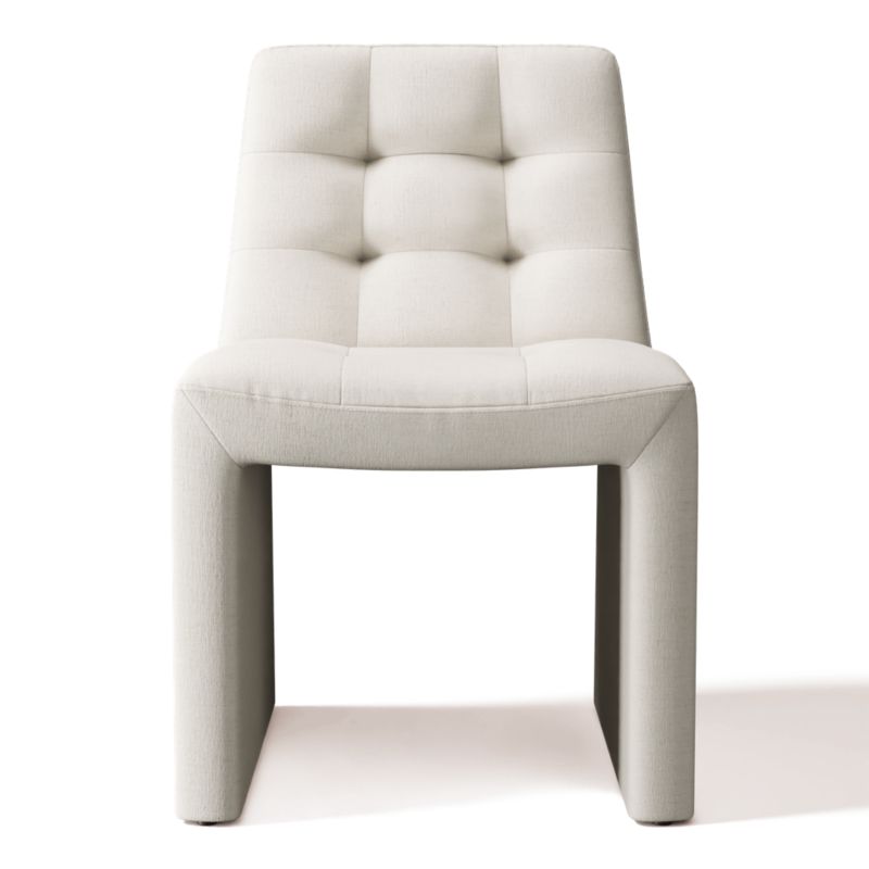 Viewing product image Hank Tufted Dining Chair Nomad Snow - image 1 of 3