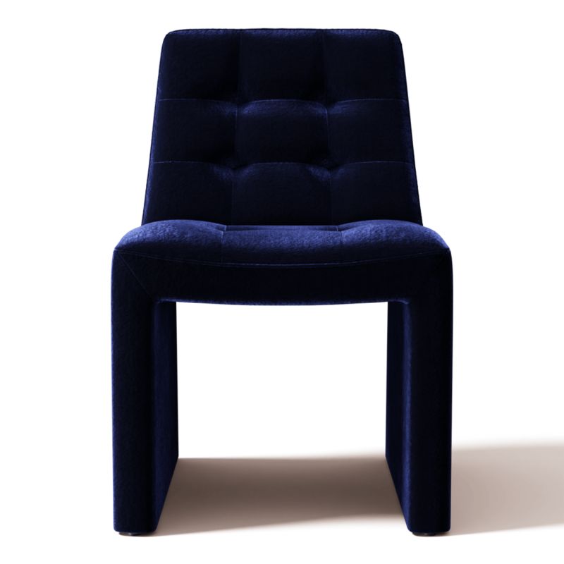 Viewing product image Hank Tufted Dining Chair Luca Eclipse - image 1 of 3