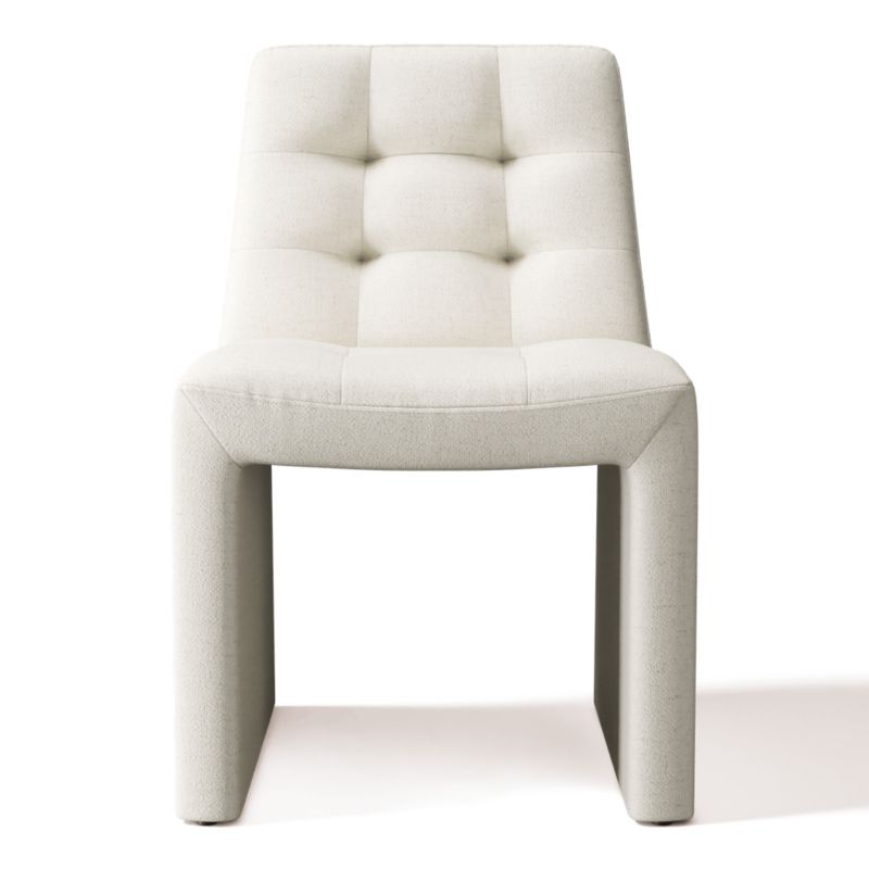 Viewing product image Hank Tufted Dining Chair Camila Oyster - image 1 of 3
